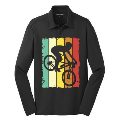 Retro Cycling Silk Touch Performance Long Sleeve Polo