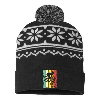 Retro Cycling USA-Made Snowflake Beanie