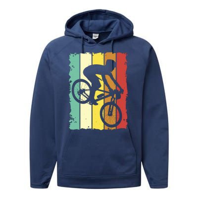 Retro Cycling Performance Fleece Hoodie