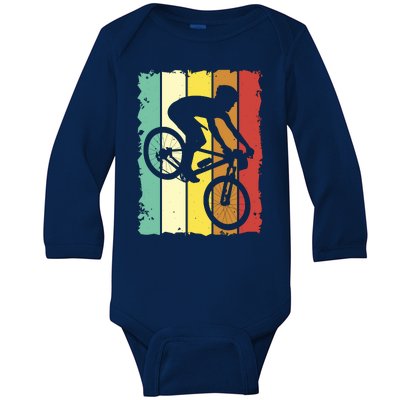 Retro Cycling Baby Long Sleeve Bodysuit