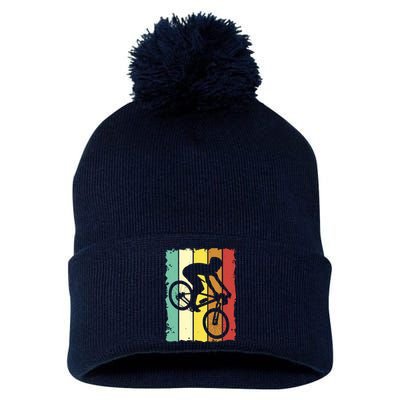 Retro Cycling Pom Pom 12in Knit Beanie