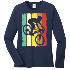 Retro Cycling Ladies Long Sleeve Shirt