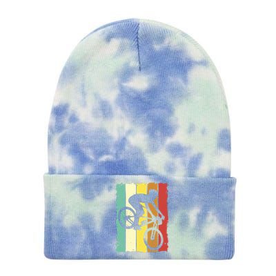 Retro Cycling Tie Dye 12in Knit Beanie