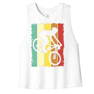 Retro Cycling Women's Racerback Cropped Tank