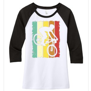 Retro Cycling Women's Tri-Blend 3/4-Sleeve Raglan Shirt