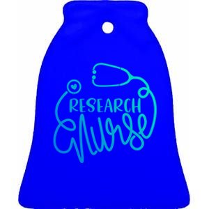 Rn Clinical Research Nursing Departt Research Nurse Gift Ceramic Bell Ornament