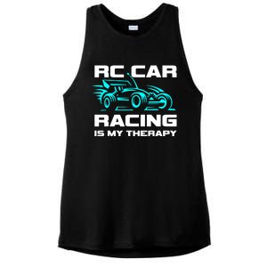 Rc Car Racing Is My Therapy Ladies PosiCharge Tri-Blend Wicking Tank