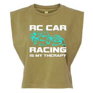 Rc Car Racing Is My Therapy Garment-Dyed Women's Muscle Tee