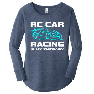 Rc Car Racing Is My Therapy Women's Perfect Tri Tunic Long Sleeve Shirt