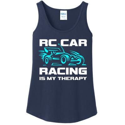 Rc Car Racing Is My Therapy Ladies Essential Tank