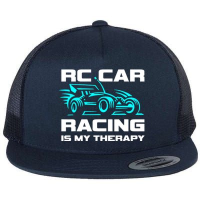 Rc Car Racing Is My Therapy Flat Bill Trucker Hat