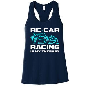 Rc Car Racing Is My Therapy Women's Racerback Tank