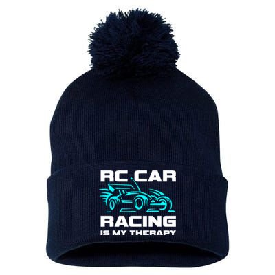 Rc Car Racing Is My Therapy Pom Pom 12in Knit Beanie