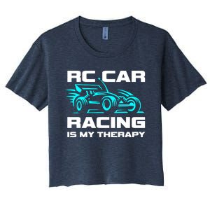 Rc Car Racing Is My Therapy Women's Crop Top Tee