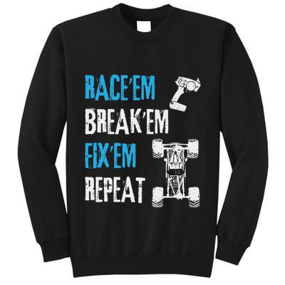 Rc Car Remote Control Racing Gift Tall Sweatshirt