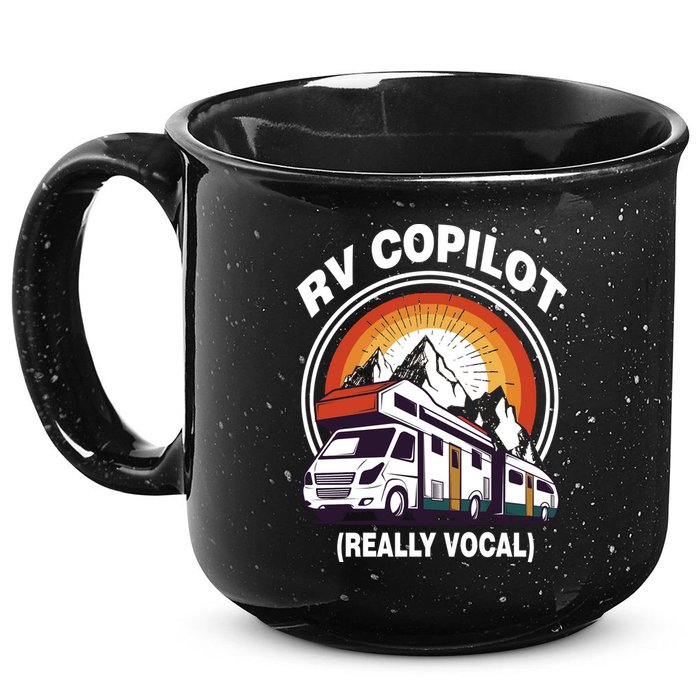 RV Copilot 15oz Campfire Ceramic Mug