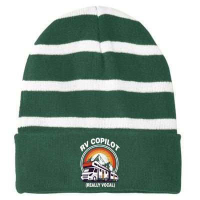 RV Copilot Striped Beanie with Solid Band