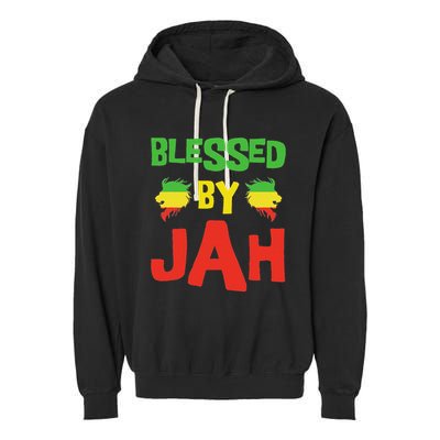 Rasta Clothing Reggae Lion Dreadlocks Garment-Dyed Fleece Hoodie