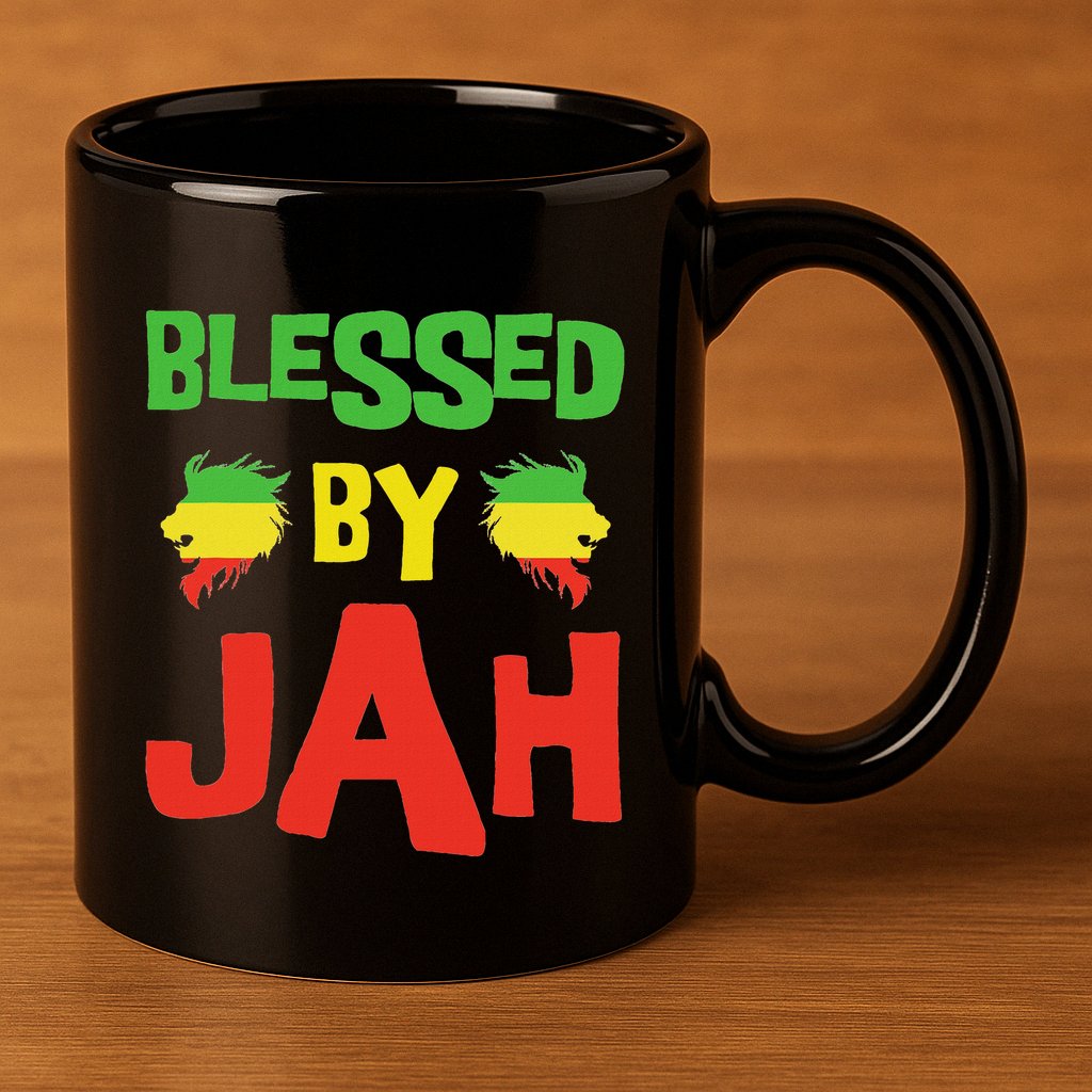 Rasta Clothing Reggae Lion Dreadlocks 11oz C Handle Ceramic Mug