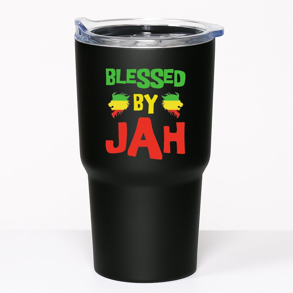 Rasta Clothing Reggae Lion Dreadlocks Tumbler