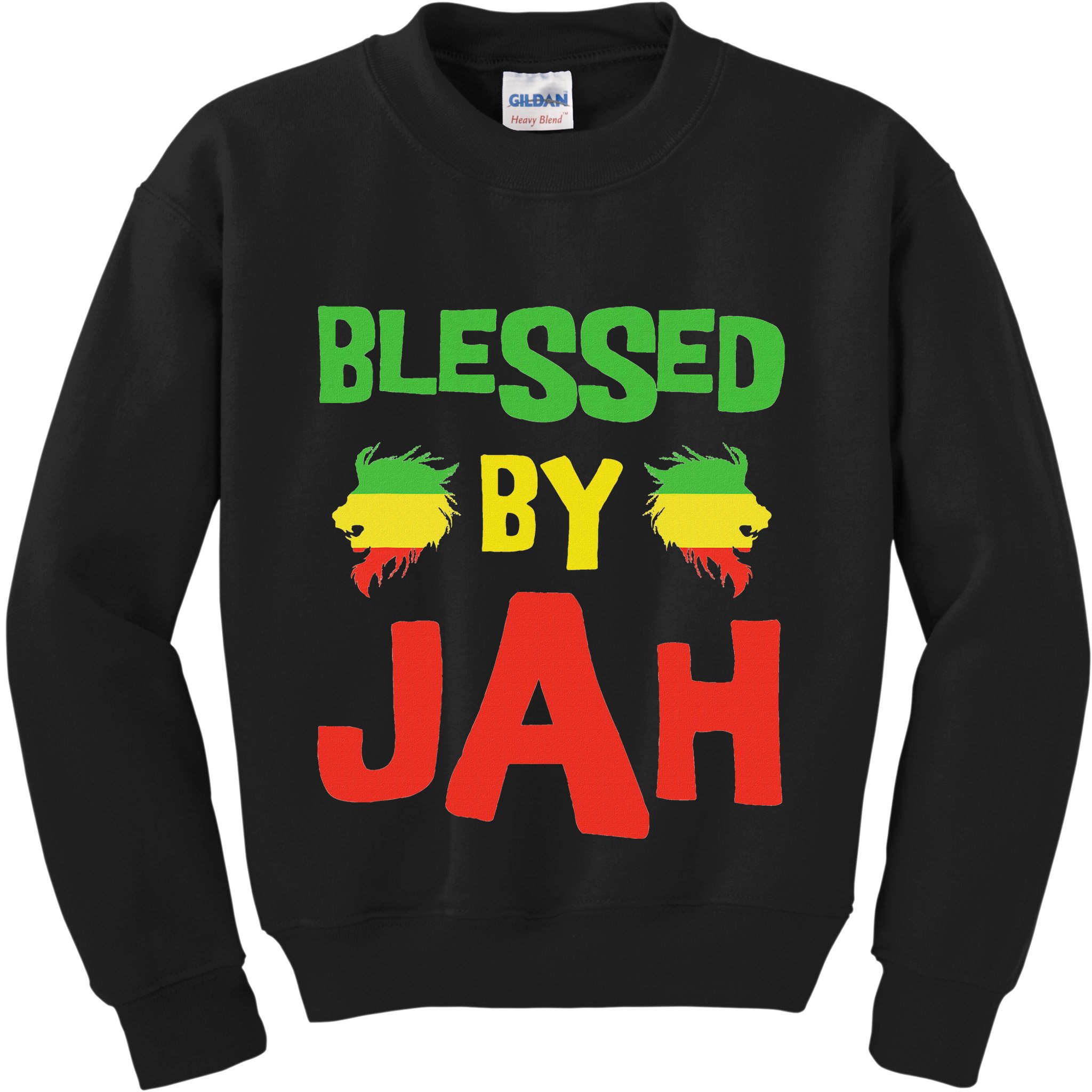 Rasta Clothing Reggae Lion Dreadlocks Kids Sweatshirt