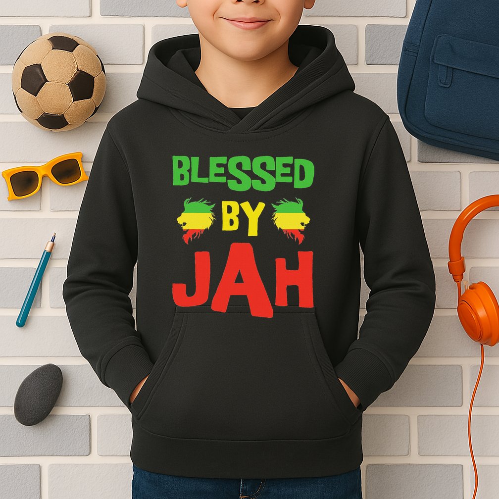 Rasta Clothing Reggae Lion Dreadlocks Kids Hoodie