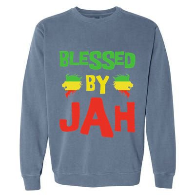 Rasta Clothing Reggae Lion Dreadlocks Garment-Dyed Sweatshirt