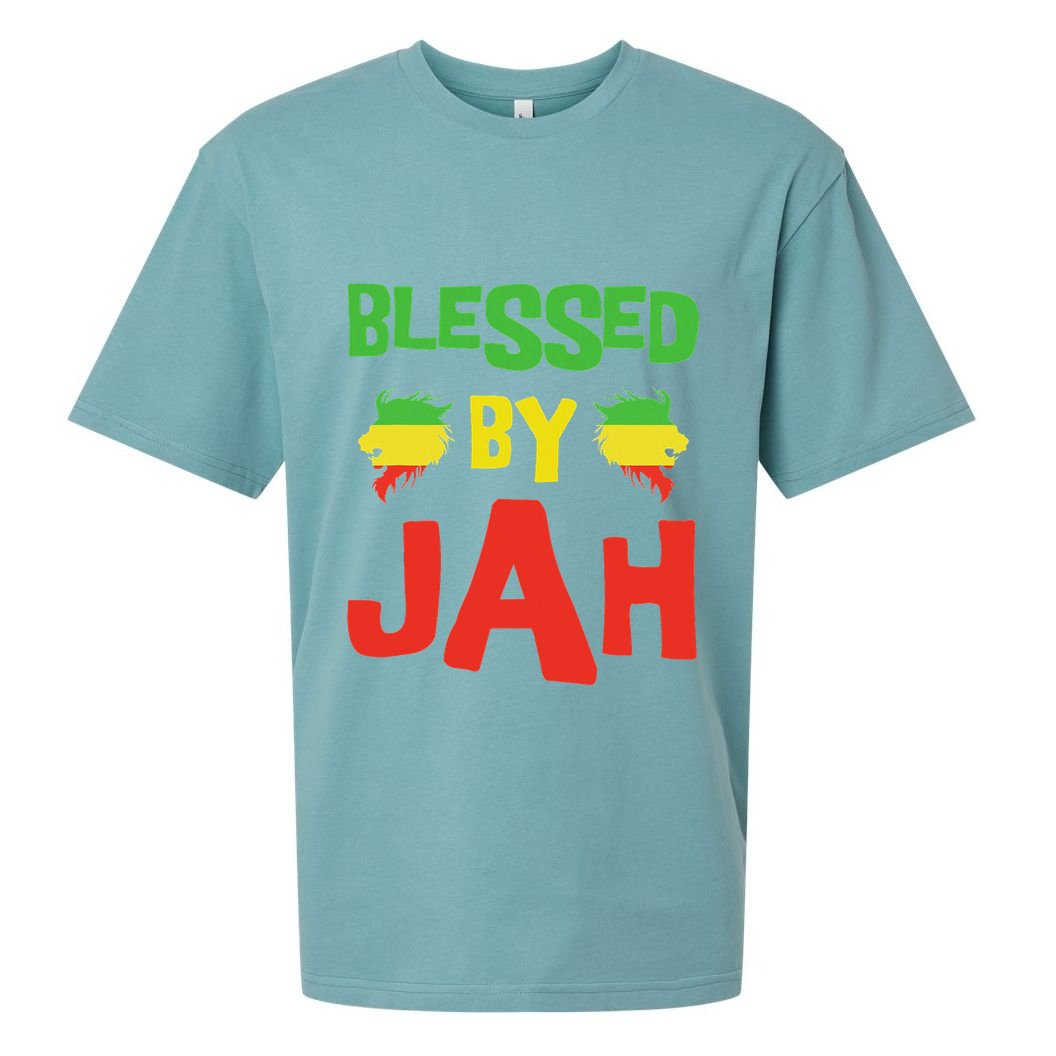 Rasta Clothing Reggae Lion Dreadlocks Sueded Cloud Jersey T-Shirt