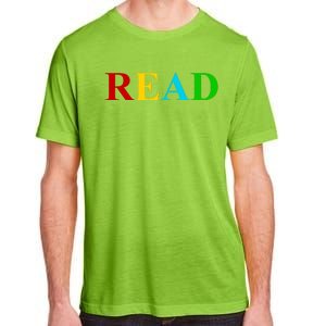 Read Colorful Rainbow Adult ChromaSoft Performance T-Shirt