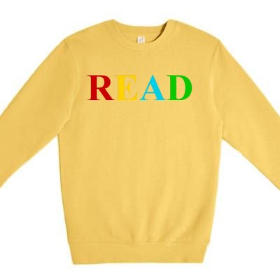 Read Colorful Rainbow Premium Crewneck Sweatshirt