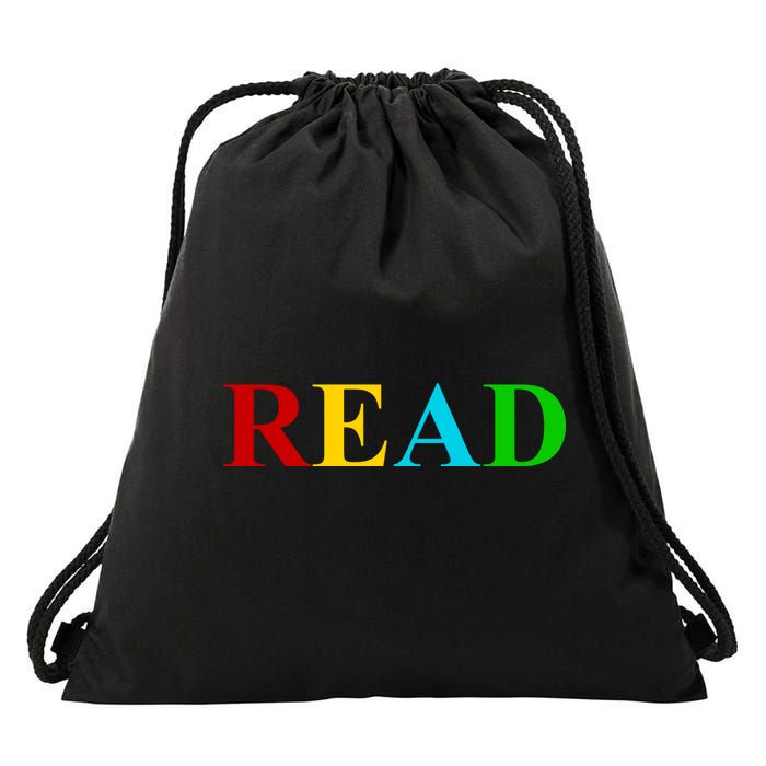 Read Colorful Rainbow Drawstring Bag
