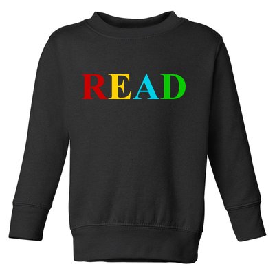 Read Colorful Rainbow Toddler Sweatshirt