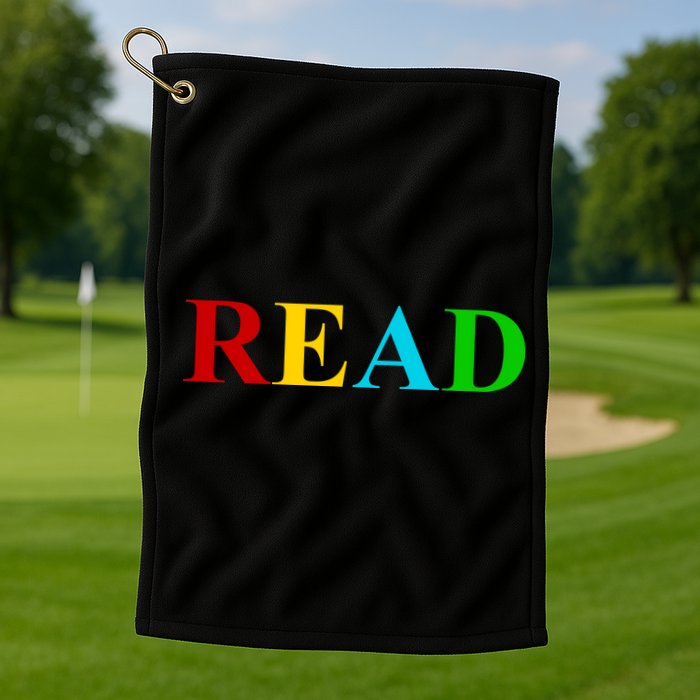 Read Colorful Rainbow Golf Towel