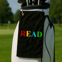 Read Colorful Rainbow Golf Towel