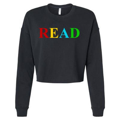 Read Colorful Rainbow Cropped Pullover Crew