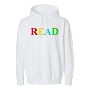 Read Colorful Rainbow Garment-Dyed Fleece Hoodie