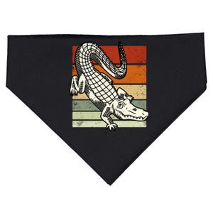 Retro Crocodile USA-Made Doggie Bandana