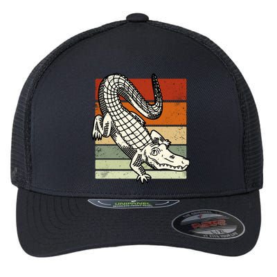 Retro Crocodile Flexfit Unipanel Trucker Cap