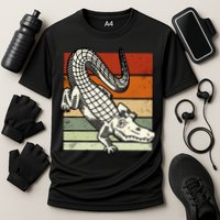 Retro Crocodile Cooling Performance Crew T-Shirt