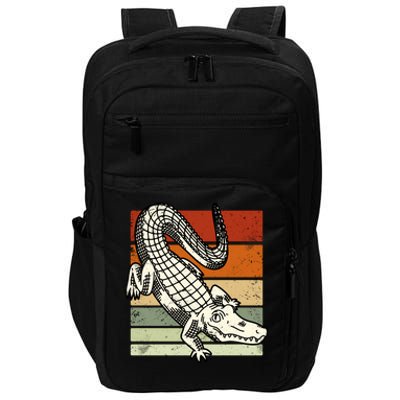 Retro Crocodile Impact Tech Backpack