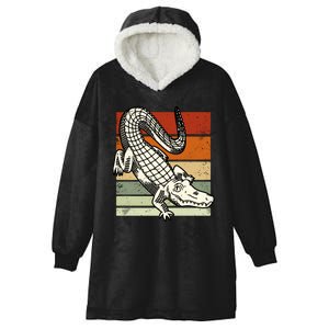 Retro Crocodile Hooded Wearable Blanket