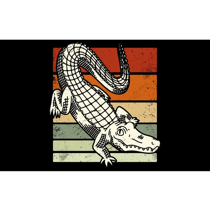 Retro Crocodile Bumper Sticker