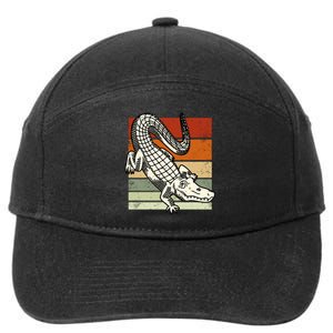 Retro Crocodile 7-Panel Snapback Hat