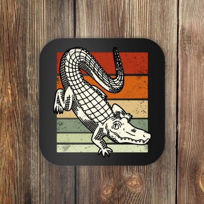 Retro Crocodile Coaster