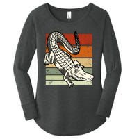 Retro Crocodile Women's Perfect Tri Tunic Long Sleeve Shirt