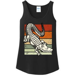 Retro Crocodile Ladies Essential Tank