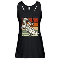 Retro Crocodile Ladies Essential Flowy Tank