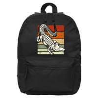 Retro Crocodile 16 in Basic Backpack