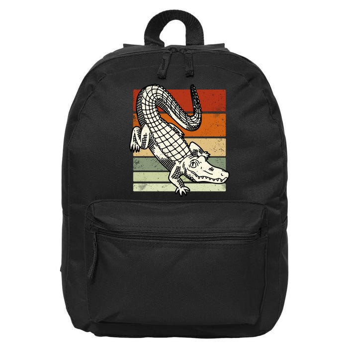 Retro Crocodile 16 in Basic Backpack