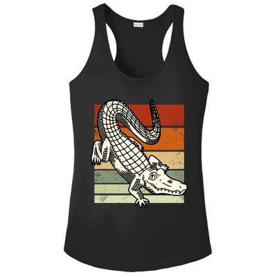 Retro Crocodile Ladies PosiCharge Competitor Racerback Tank
